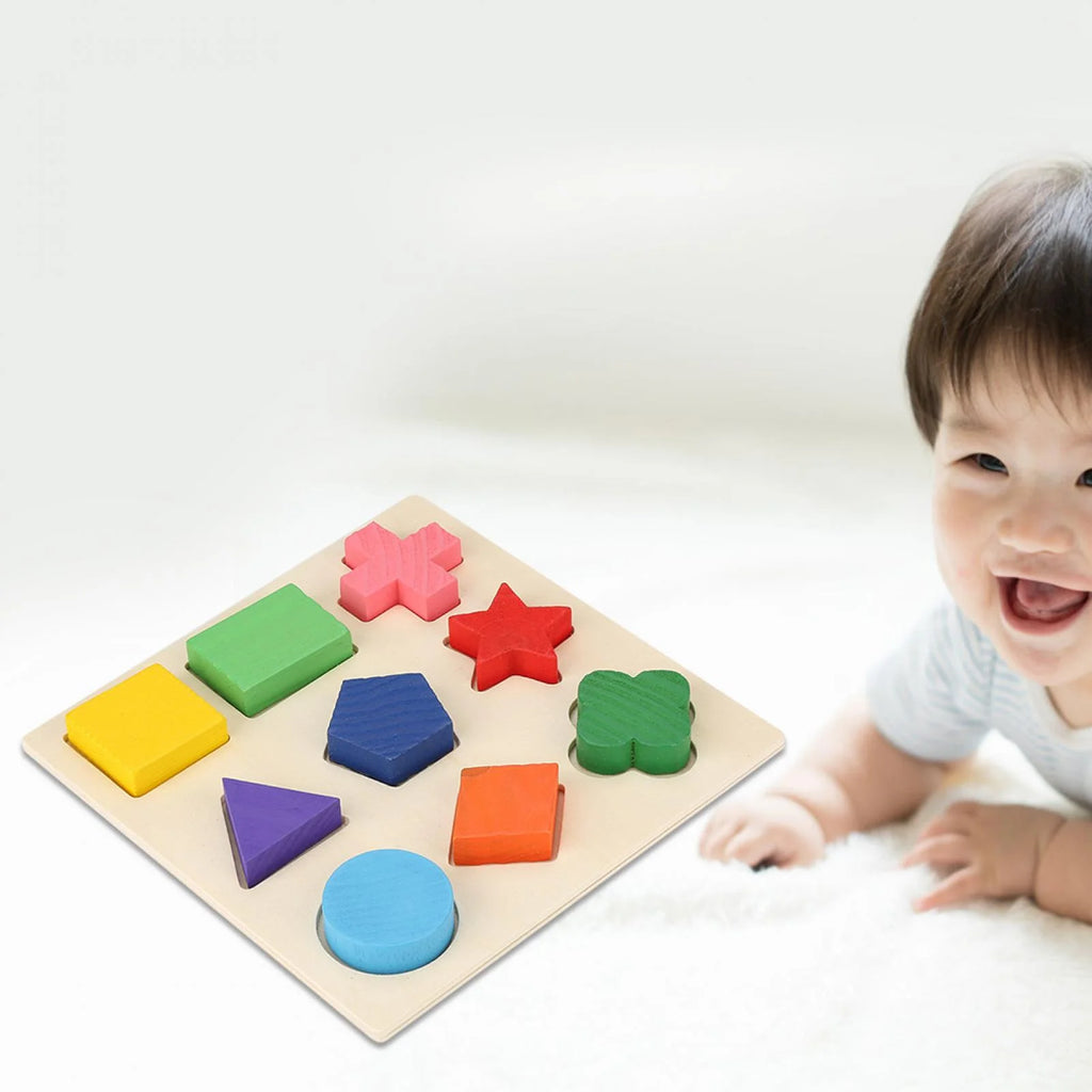 Wooden Shape Peg Puzzle Board Toy for Toddlers L1149