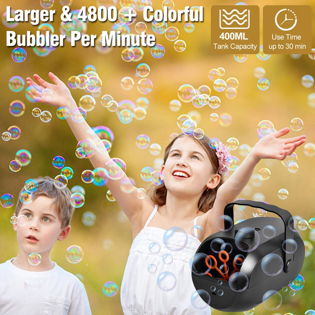 Portable Rechargeable Bubble Machine X40291