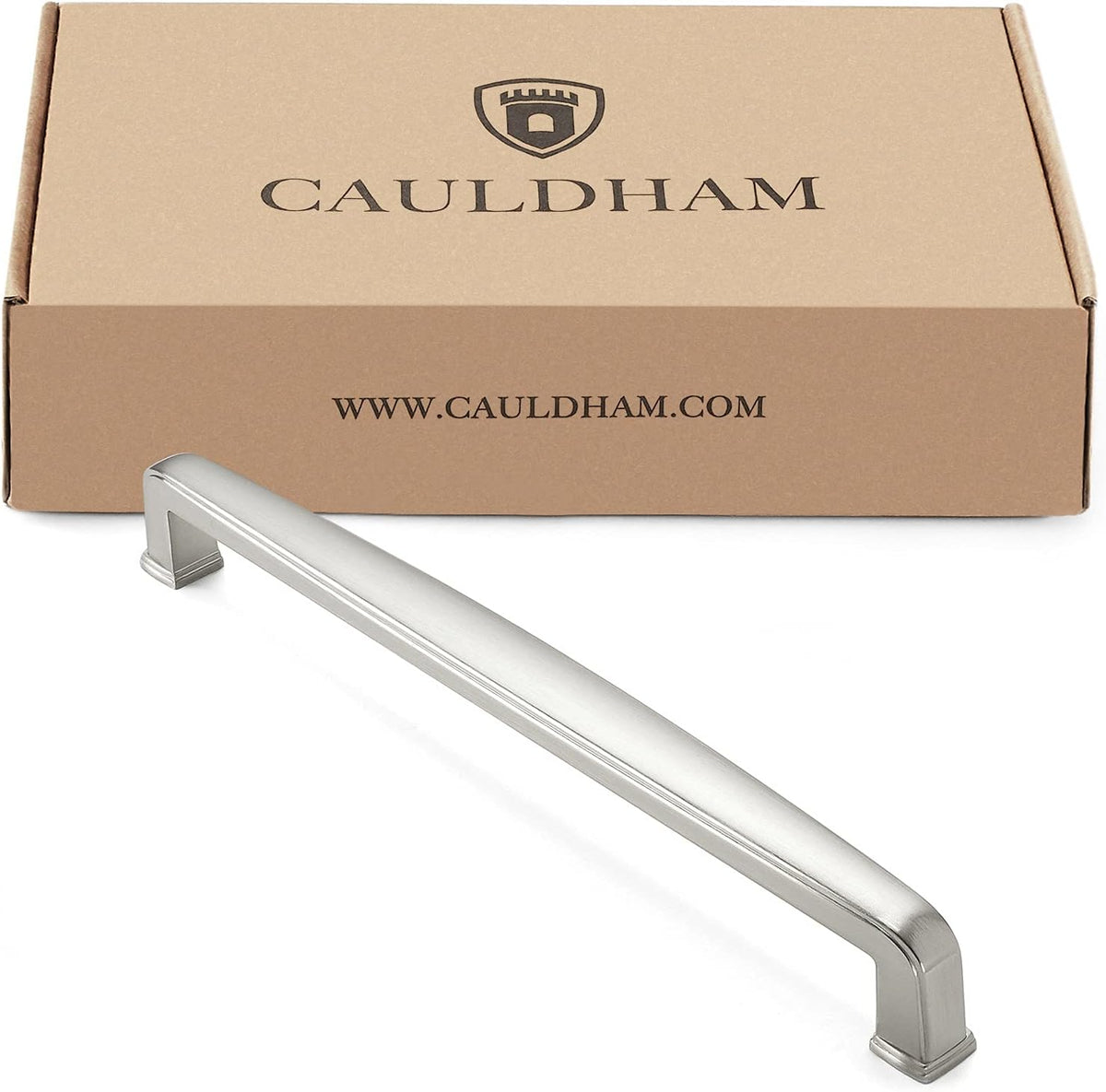 10 Pack Solid Kitchen Cabinet Handles, Satin Nickel Y14364