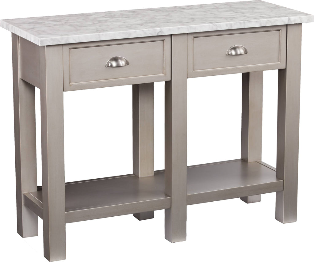 Faux Marble Rectangular Console Table X400947