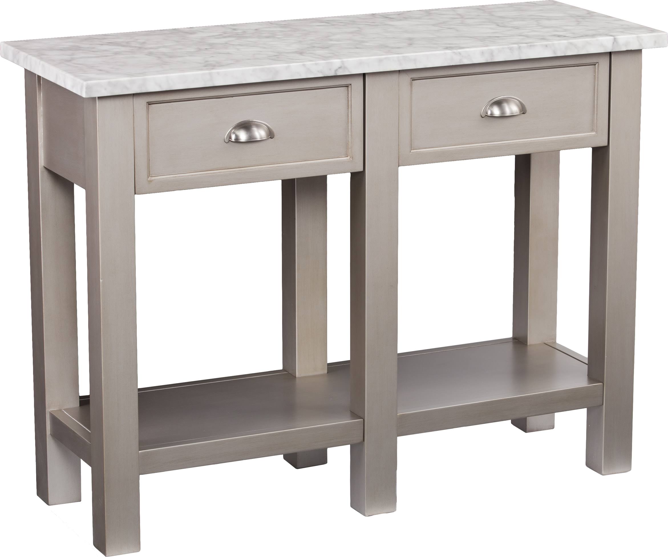 Faux Marble Rectangular Console Table X400947