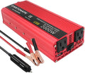 1000W/2000W Peak DC 12V to 110V AC Power Inverter with 3.1A USB Car Adapter and Cigarette Lighter, Pack of 2 T1300