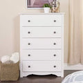 5 Drawer White Chest B222113