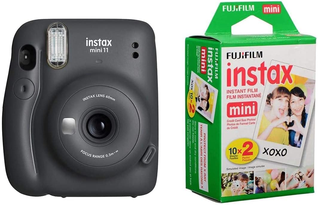 Ice White Instant Film Camera with 20 Exposures Film B28592