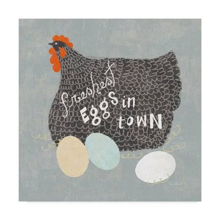 Fresh Eggs II Canvas Art B7820