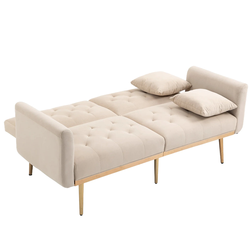 Velvet Sofa with Metal Feet C22791