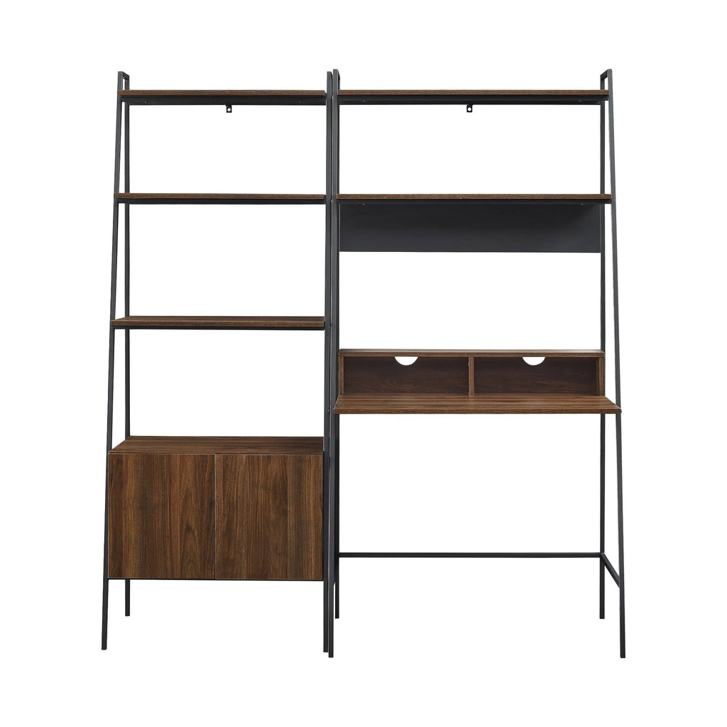Mocha 2-Piece Desk and Storage Set I993790