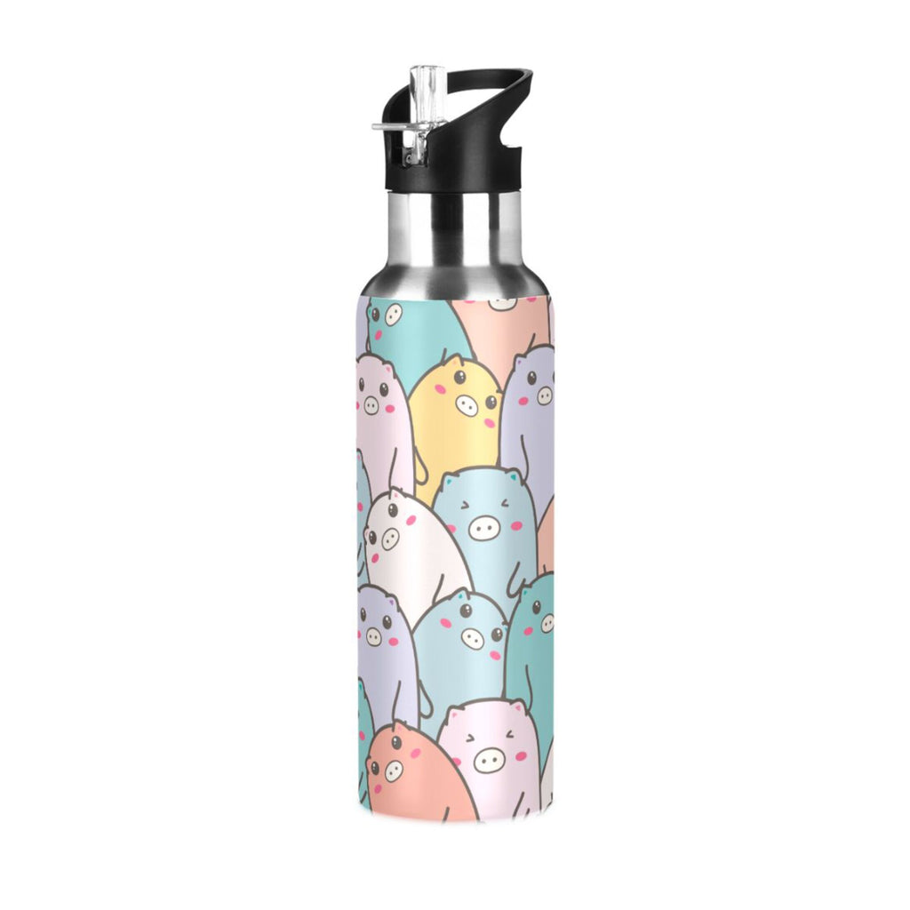 Stainless Steel Vacuum Insulated Water Bottle with Straw Lid 20 OZ L960149