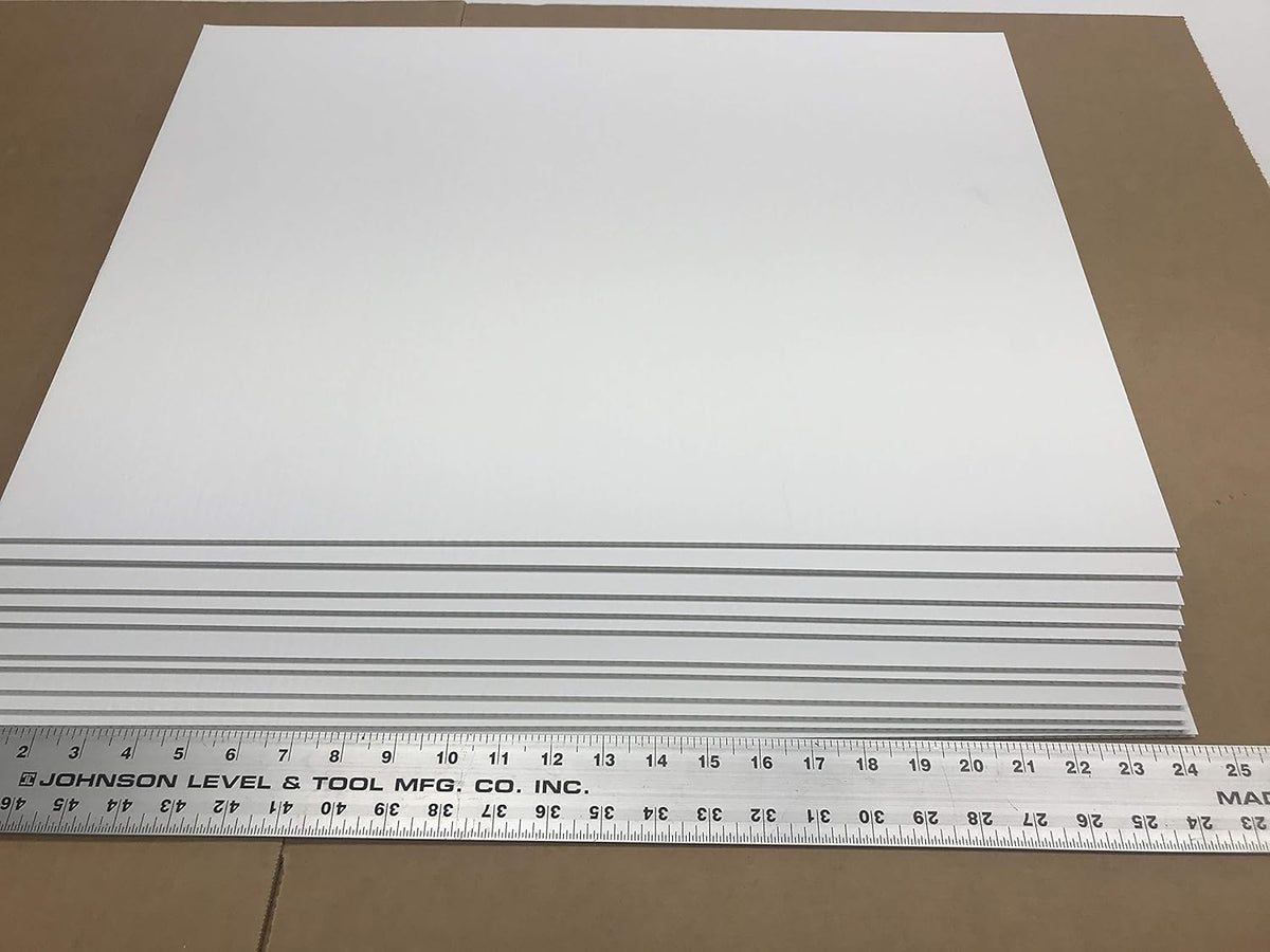 White Signs Board and Metal Stake, Pack of 2 A91775