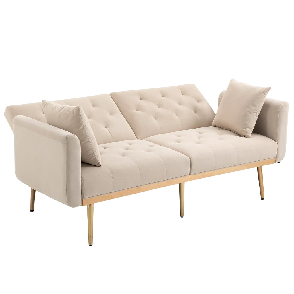Velvet Sofa with Metal Feet C22791