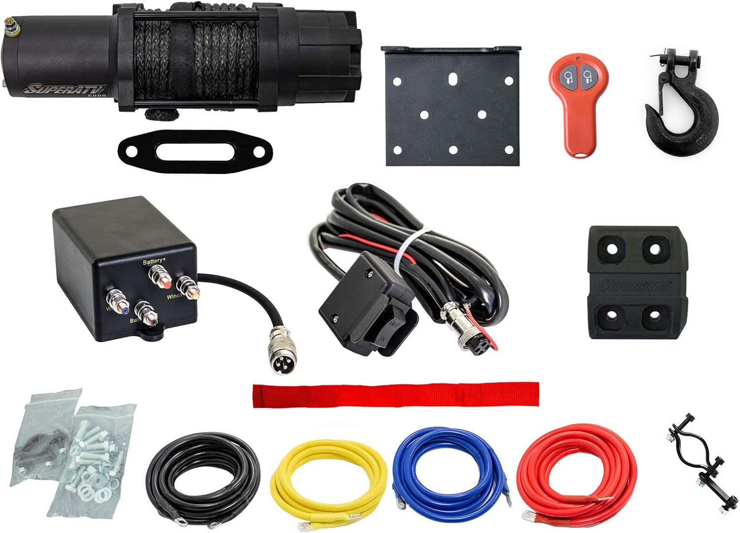 4500 LB Winch with Winch Mounting Plate J5379