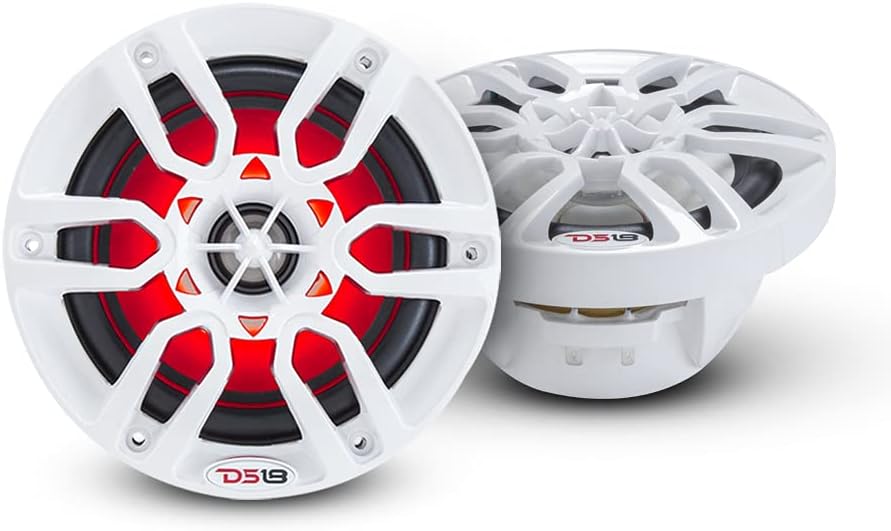 8 Inch 2-Way Coaxial Speaker Pair with Mesh Grill, Black V68134