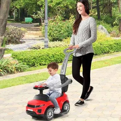 3 in 1 Ride on Push Car Black/Red U4768