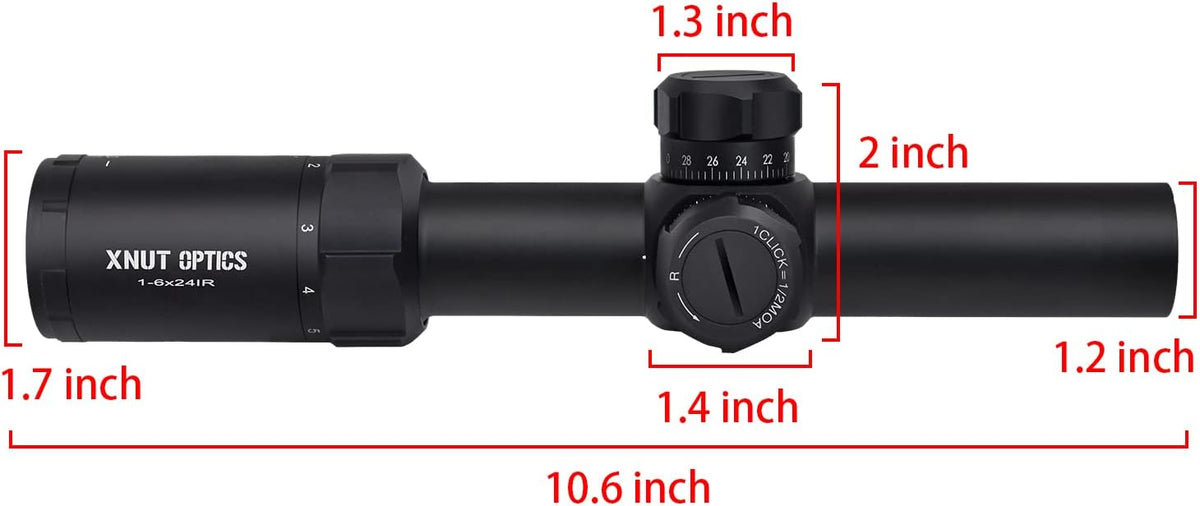 1-6x24 Second Focal Plane 30mm Tube Riflescopes F520
