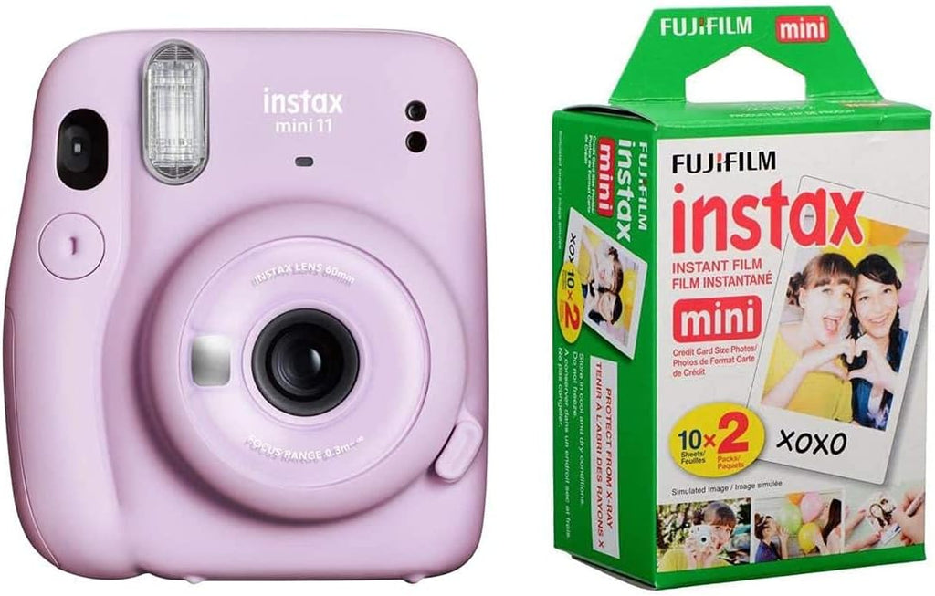Ice White Instant Film Camera with 20 Exposures Film B28592