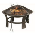 Round Wood Fire Pit V599