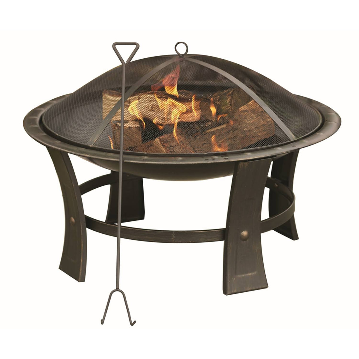 Round Wood Fire Pit V599