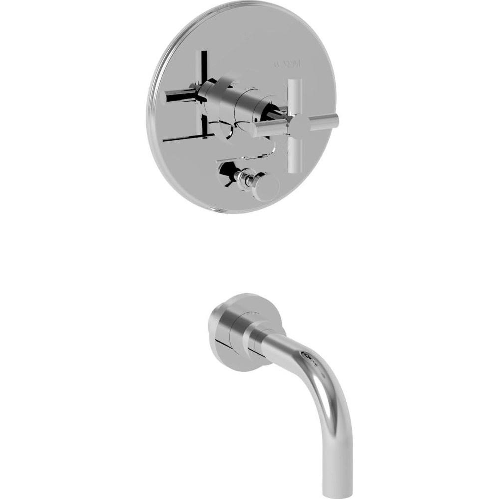 French Gold Tub and Shower Trim Plate with Cross Handle P787