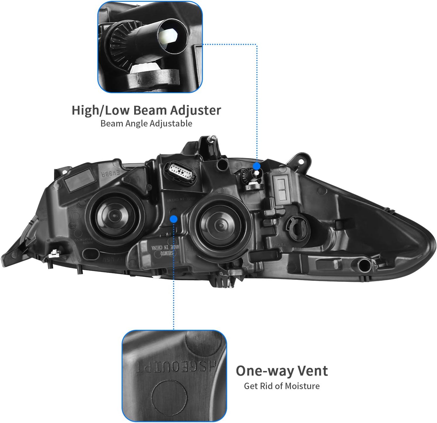 Projector Headlights Assembly for Ford Fusion Q69032