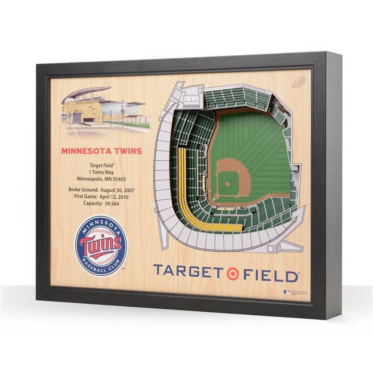 MLB Minnesota Twins 25-Layer 3D Wall Art C712434