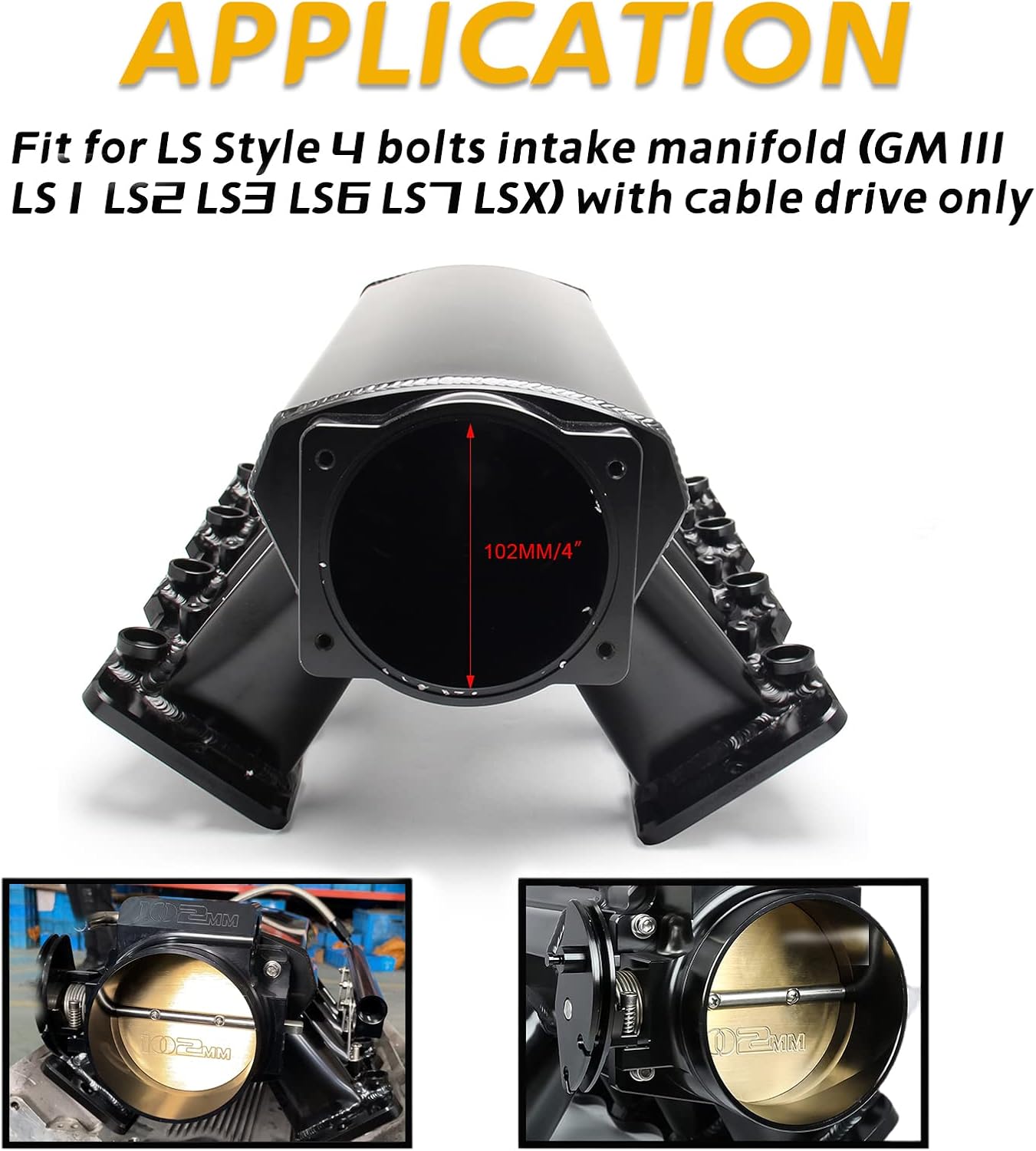 102mm Throttle Body Assembly with Position Sensor TPS IAC X47905