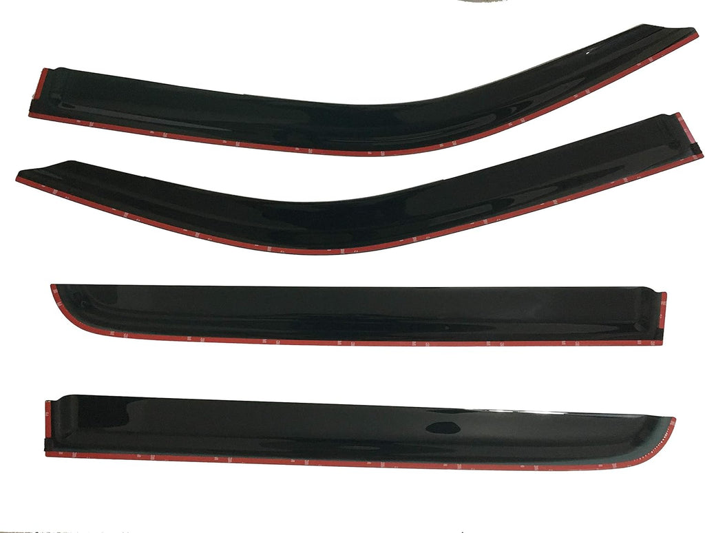 Smoke Tinted Side Window Vent Visor Deflectors Rain Guards 4 Piece Set E797