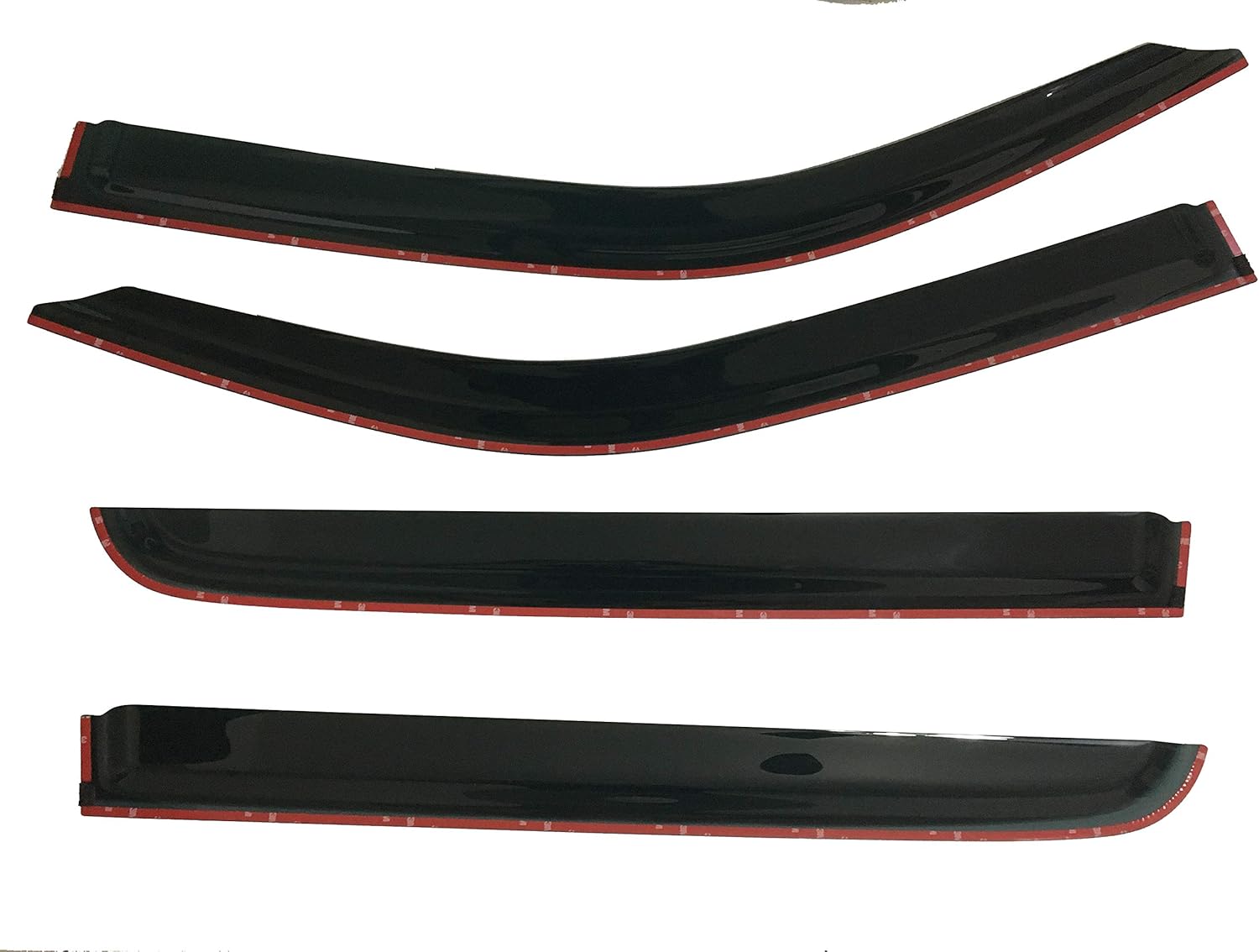 Smoke Tinted Side Window Vent Visor Deflectors Rain Guards 4 Piece Set E797