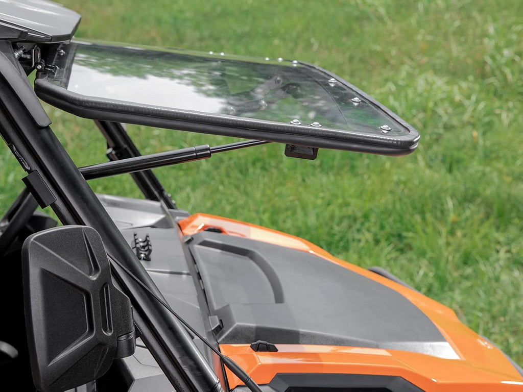 Heavy Duty Scratch Resistant Flip Windshield, 1/4" Thick Polycarbonate T189