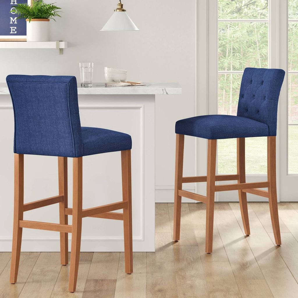 Navy Tufted Barstool T131900