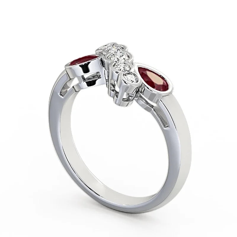 14K White Gold Eternity Band Q7981