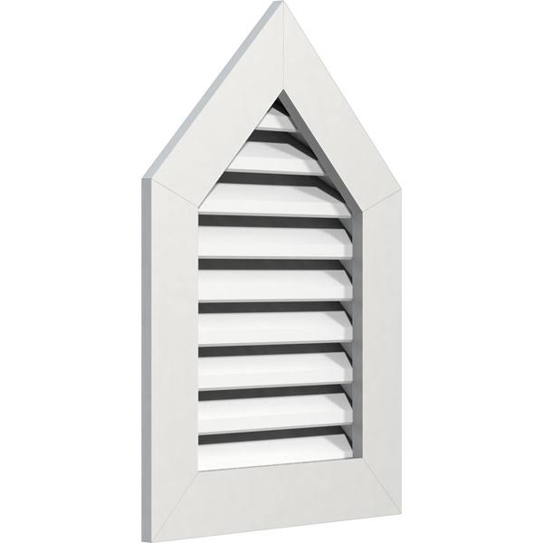 24x22W x 32x22H Peaked Top Gable Vent, PVC C190