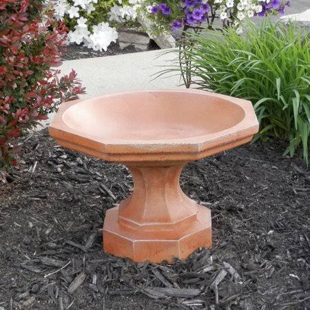 Cast Stone Octagon Bird Bath P1066