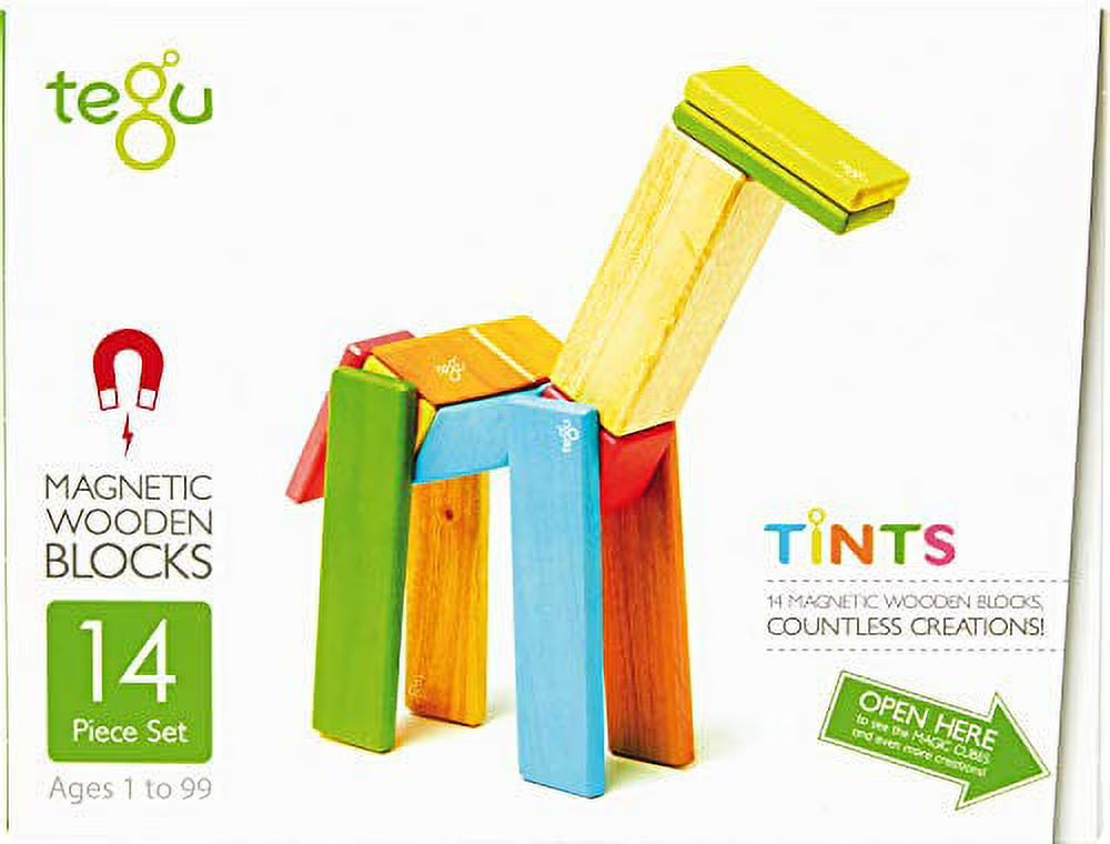 14 Piece Magnetic Wooden Block Set T333