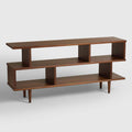 Retro Wood Bookcase Console Table with 4 Compartments S57773