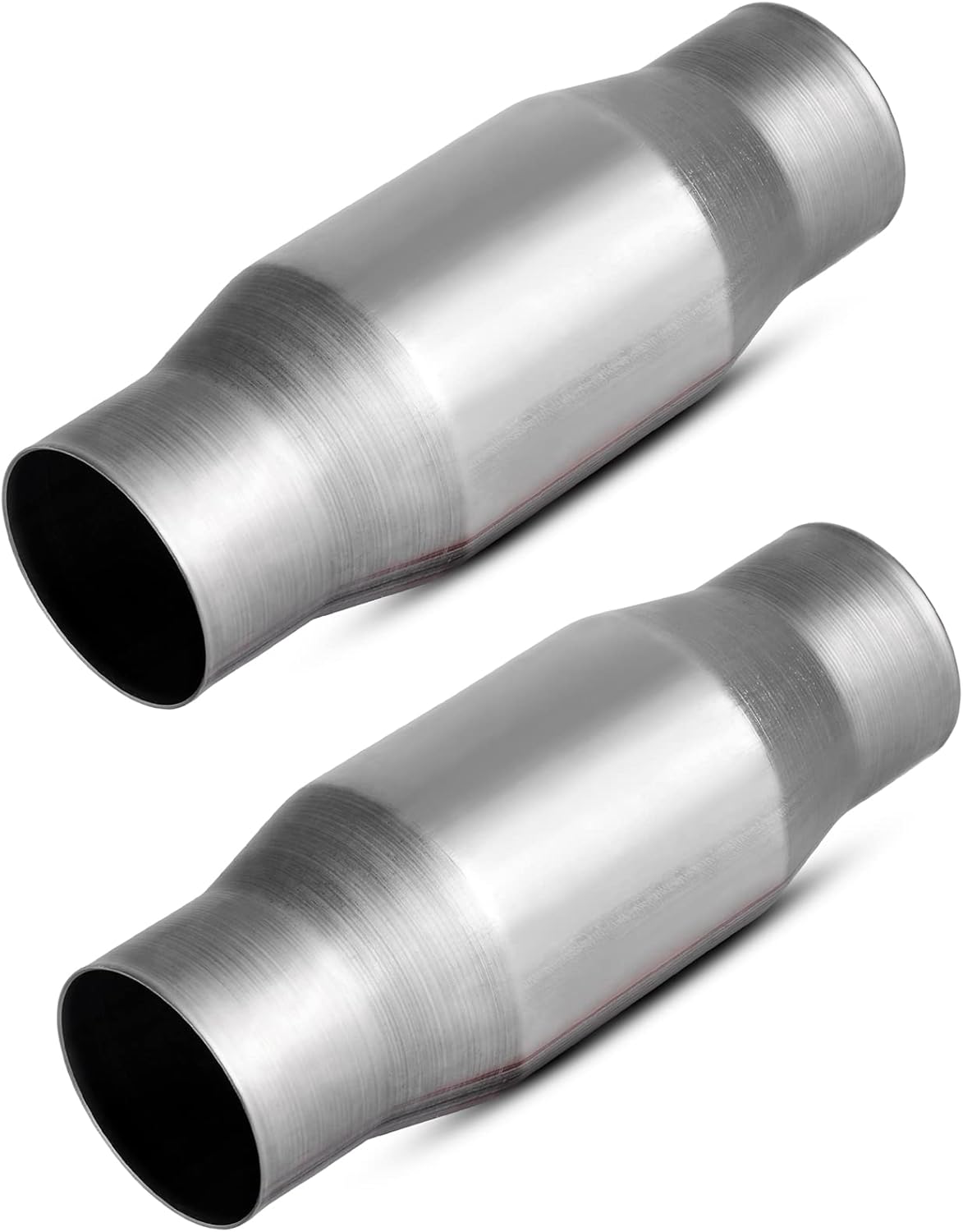 2-Pack Universal Catalytic Converter, 3" Inlet/Outlet, Stainless Steel Shell R757346