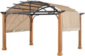 Beige Replacement Canopy Top Cover for Wood Archway Pergola Q2691