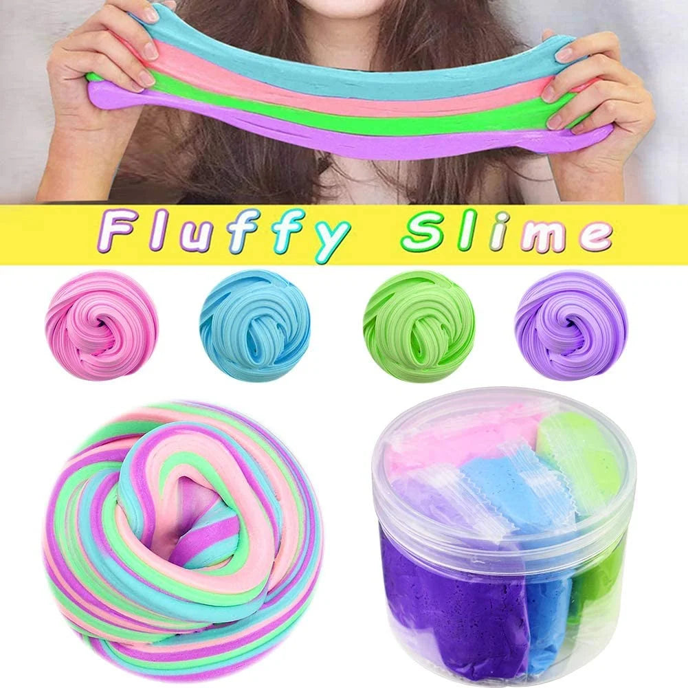 Fluffy Floam Slime Stretchy Soft Clay Toys Non-Toxic E812