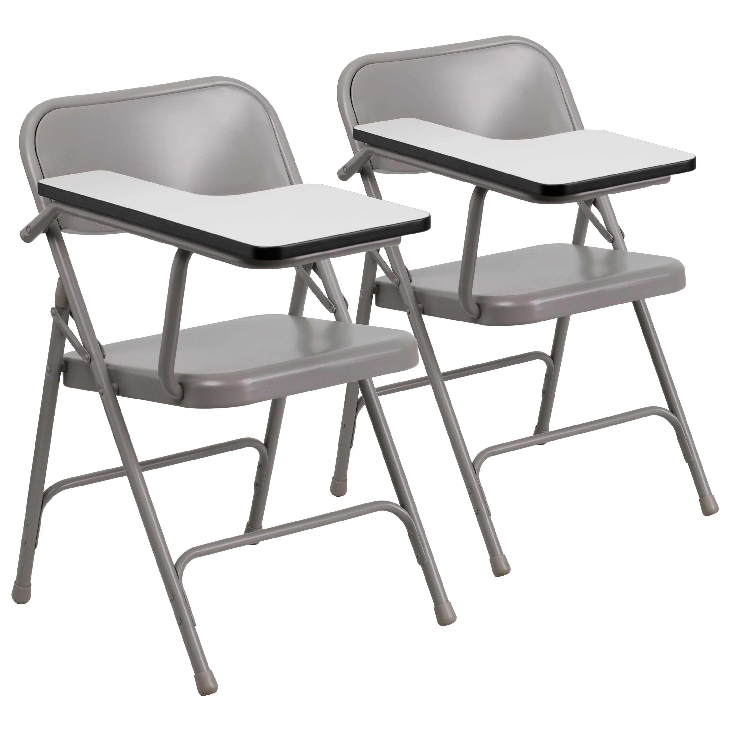 2 Pack Steel Folding Chair with Tablet Arm G8468
