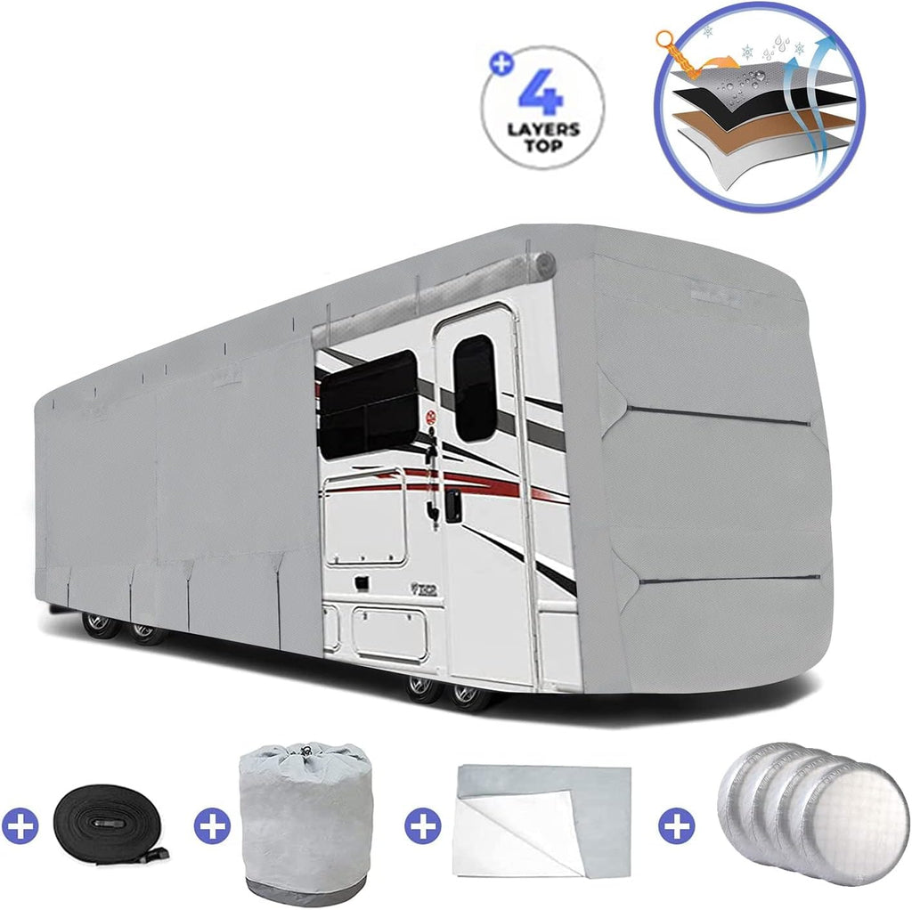 Thick 4 Layers Waterproof Travel Trailer Cover G425561