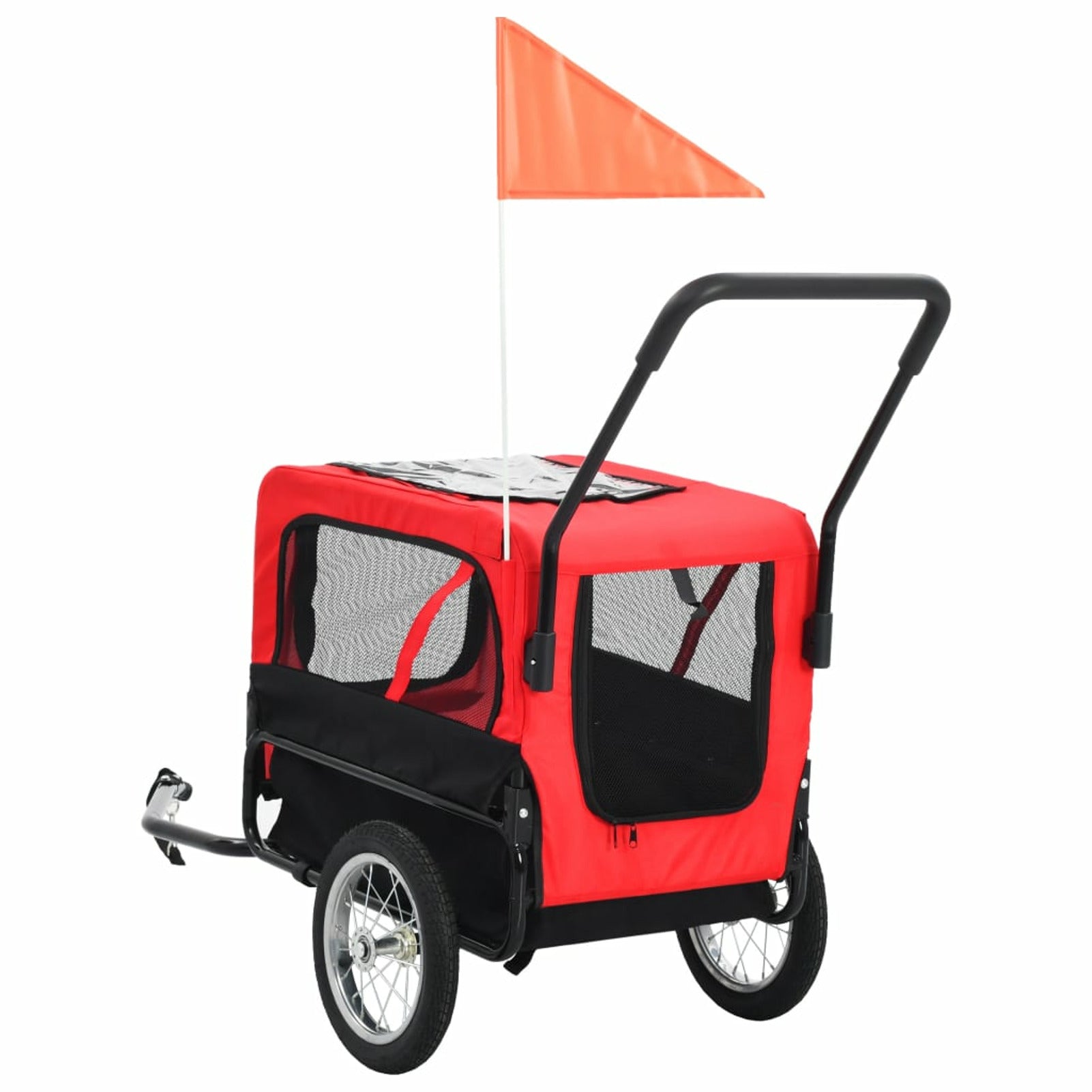 Red and Black Pet Bike Trailer Jogging Stroller Q199