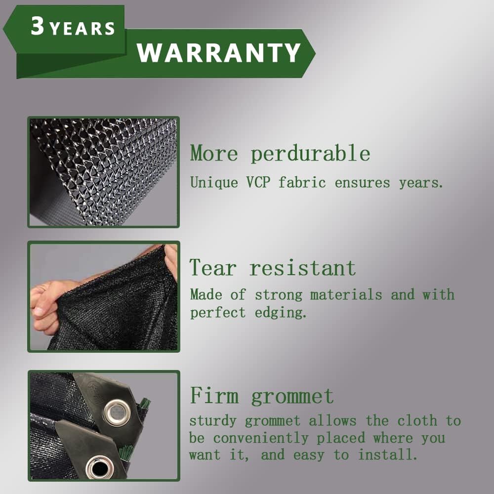 17'x9' Black Mesh RV Awning Shade Screen S82077
