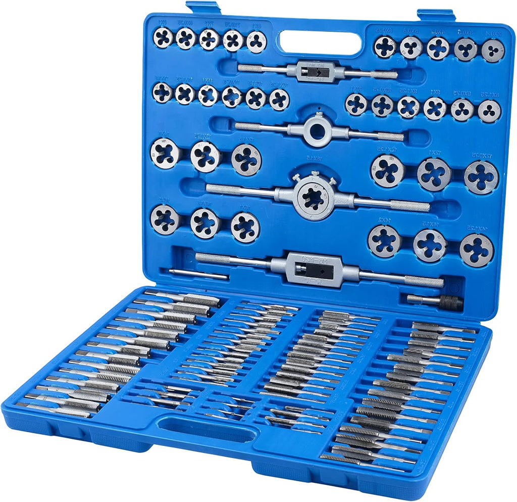 110 PCS Metric Tap and Die Set with Storage V8976