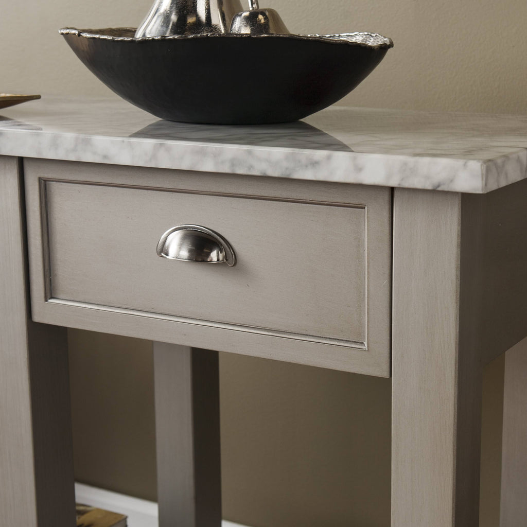Faux Marble Rectangular Console Table X400947