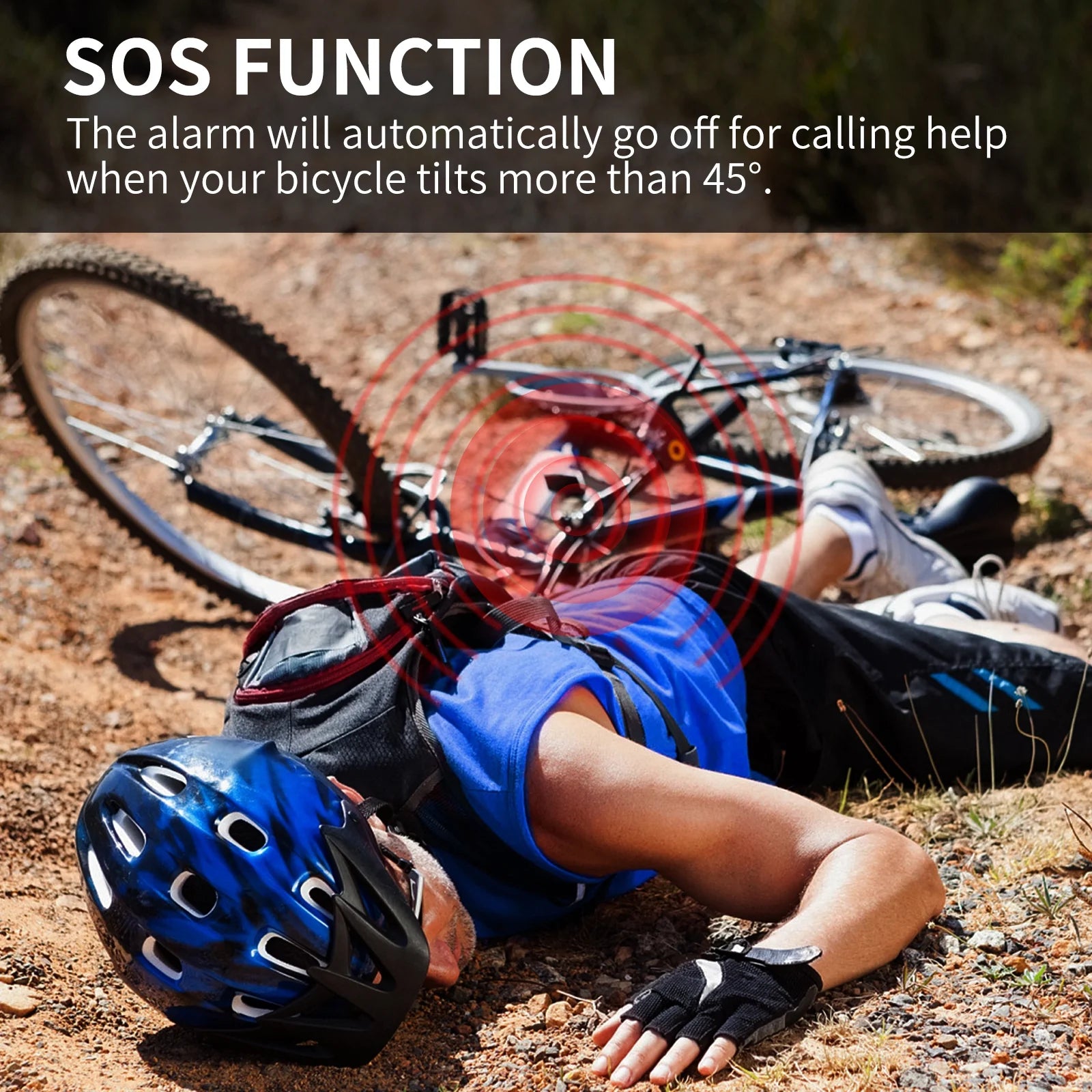 2 Set Wireless Bike Alarm with Remote, Anti-Theft Vibration Motion Sensor Alarm, IP55 Waterproof 113dB Alarm P498