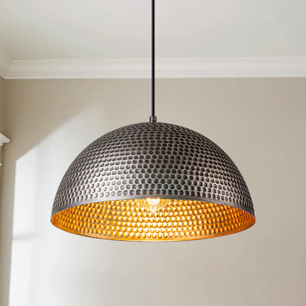 Hammered Antique Dome Industrial Pendant M288177
