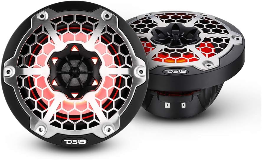 8 Inch 2-Way Coaxial Speaker Pair with Mesh Grill, Black V68134