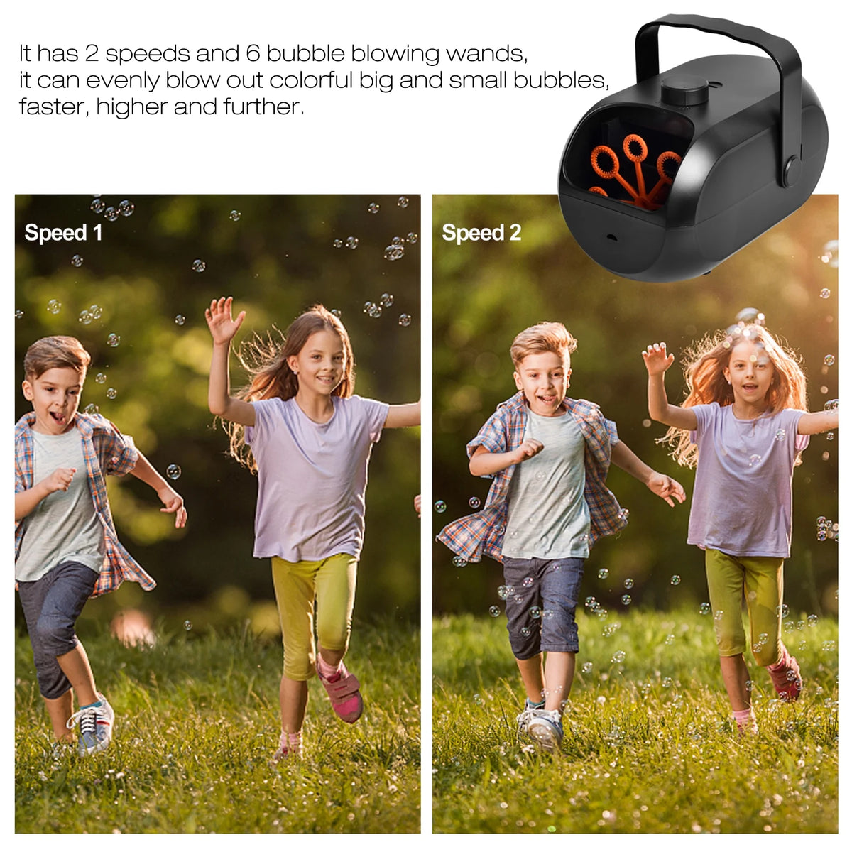Portable Rechargeable Bubble Machine X40291