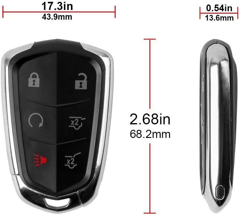 Car Key Fob Keyless Entry Remote Pack of 2 V410