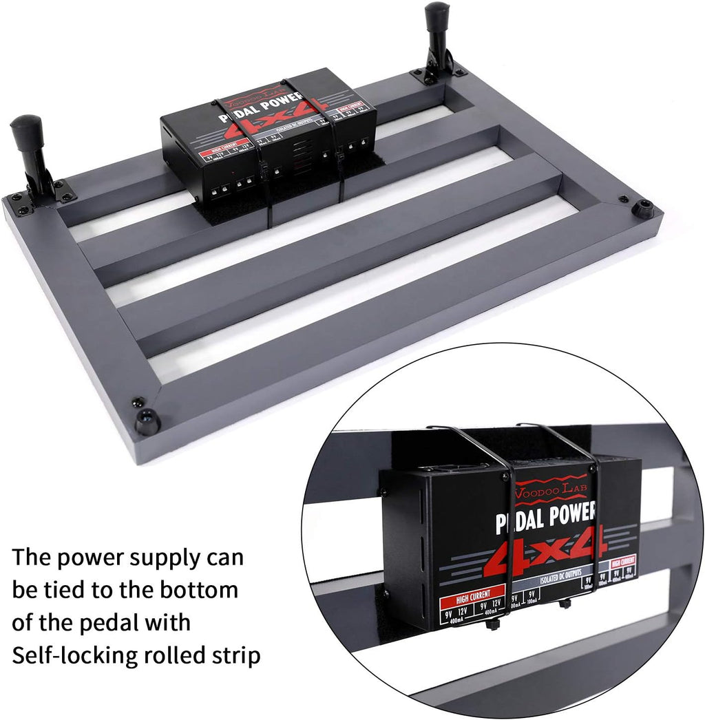 Aluminum Alloy Effect Pedalboard with Carry Case X559