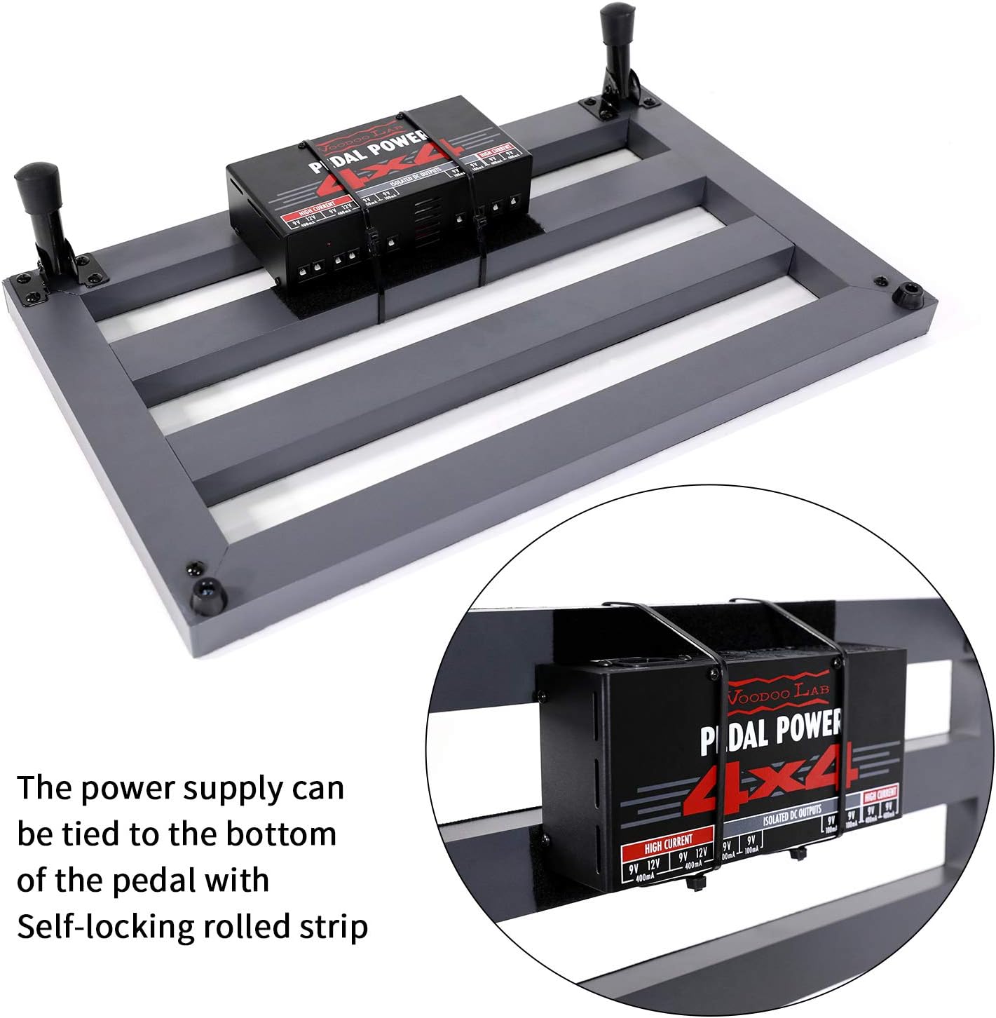 Aluminum Alloy Effect Pedalboard with Carry Case X559
